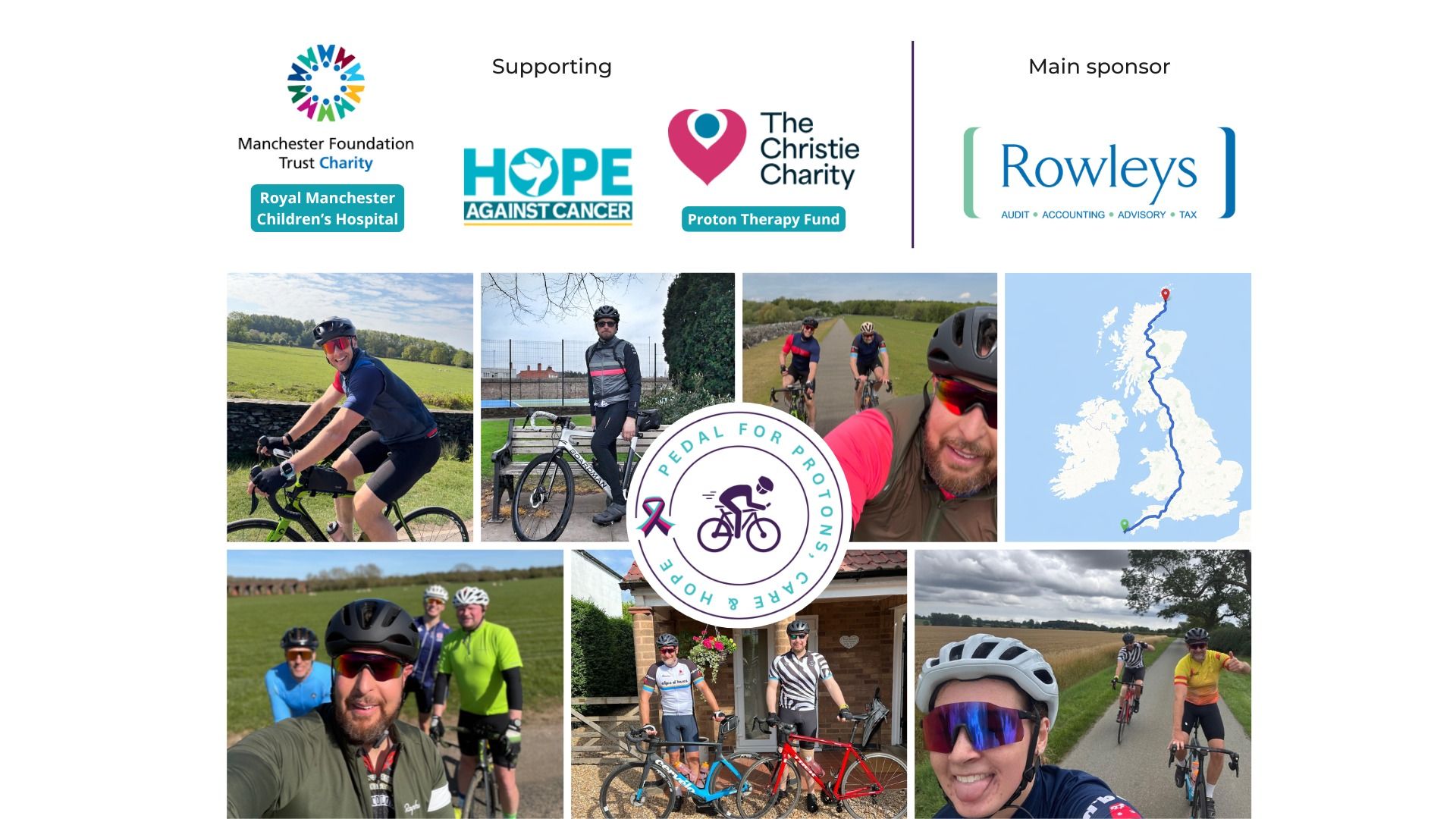 Pedal for PROTONS, CARE and HOPE