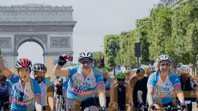 London to Paris cycle challenge raising funds for Action Medical Research