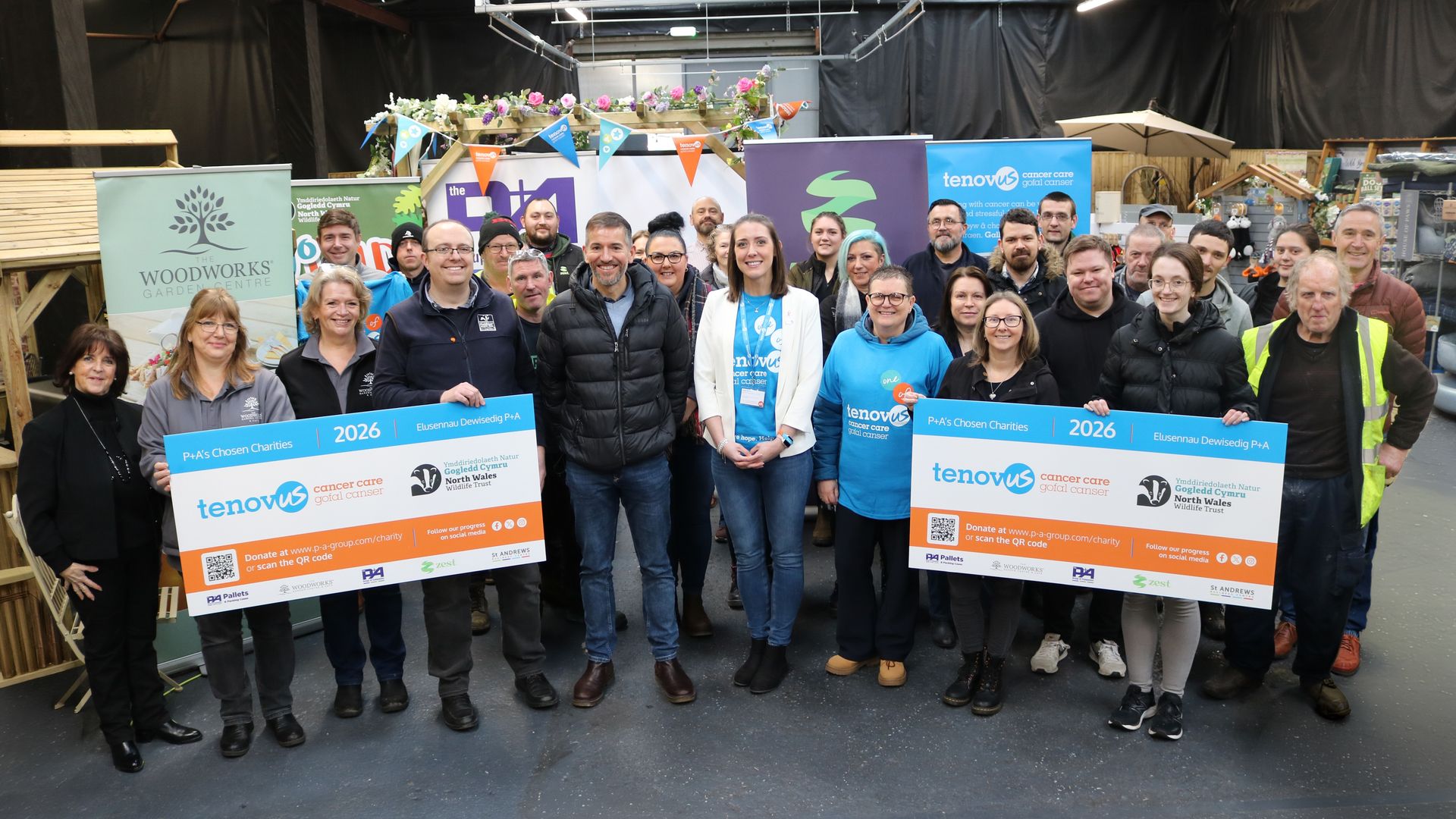 P&A Group - Fundraising for Tenovus Cancer Care and North Wales Wildlife Trust