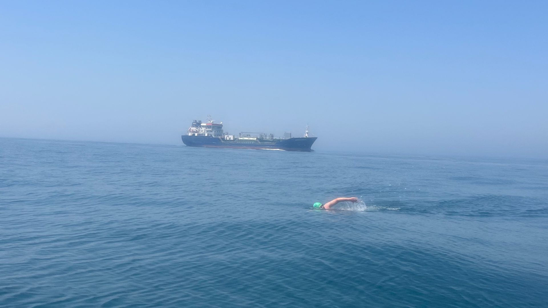 Cross channel swim
