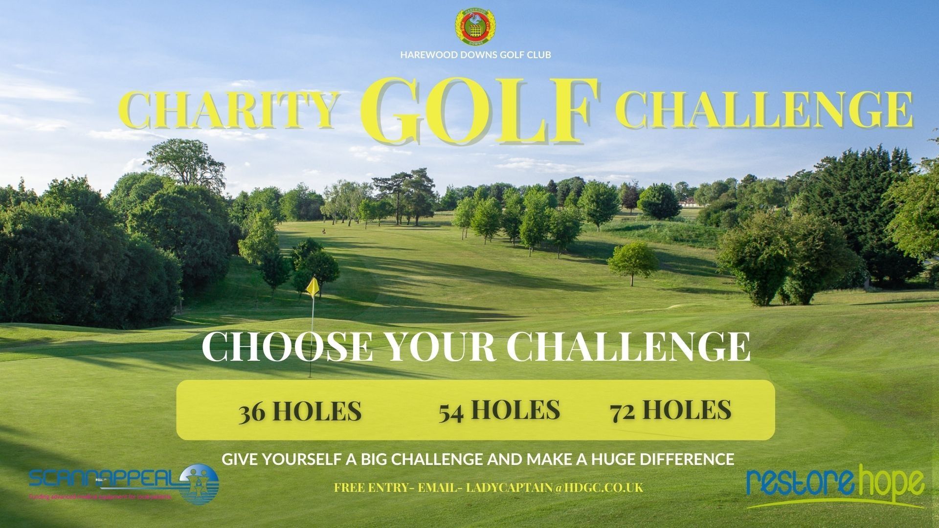 Harewood Downs Golf Club - Midsummer’s Day Charity Golf Challenge