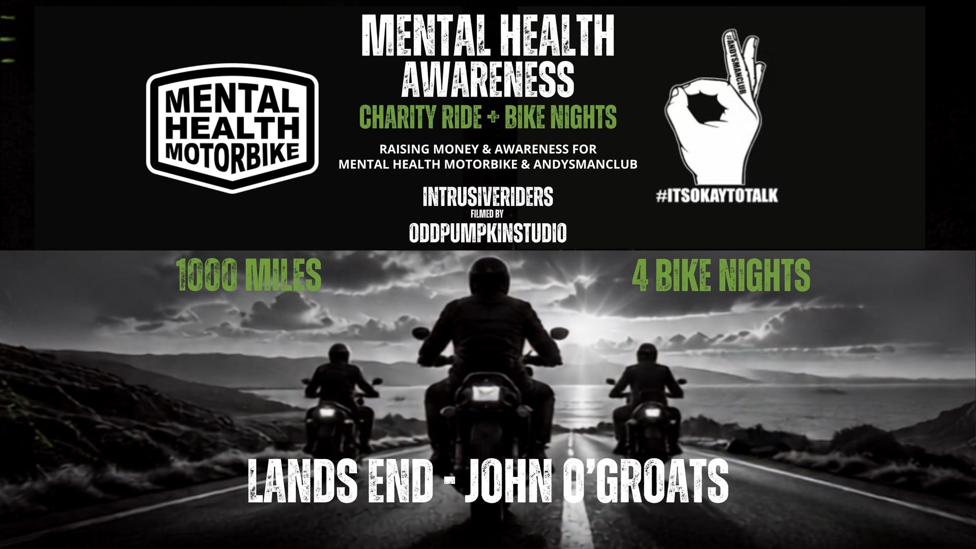 Mental Health Charity Motorbike Ride Lands End to John O'Groats