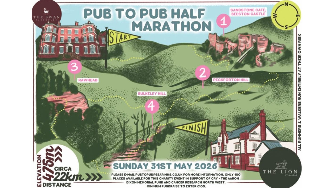 Bear Inns's Pub To Pub Half Marathon 2026