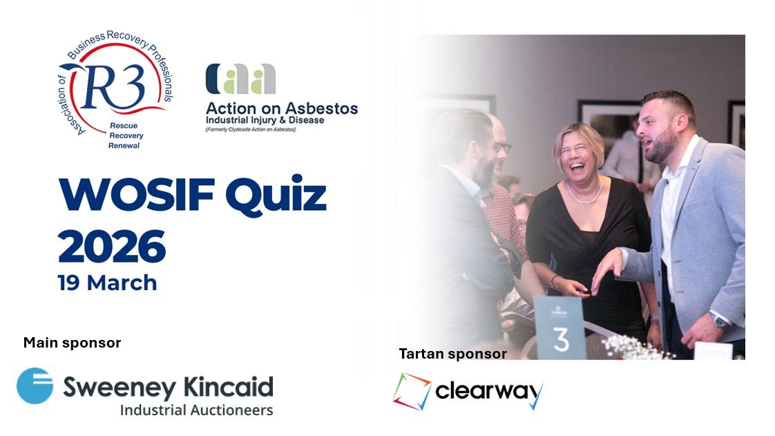 WOSIF 2026 Quiz Heads and Tails and Prize Draw - Glasgow Marriott Hotel (changed from Grand Central Hotel) 19 March 2026