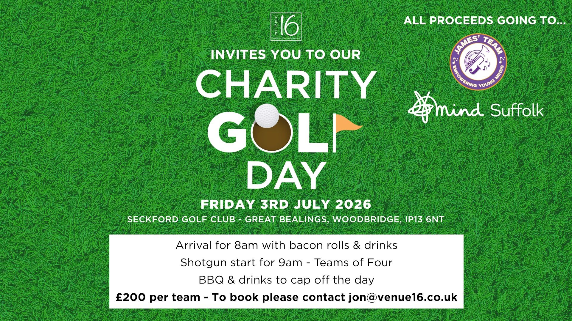 Venue16's Charity Golf Day