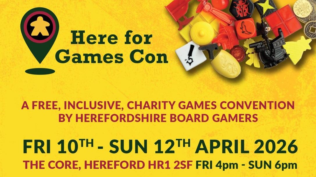 Here For Games Con: Free inclusive charity gaming convention raising money for Herefordshire Mind