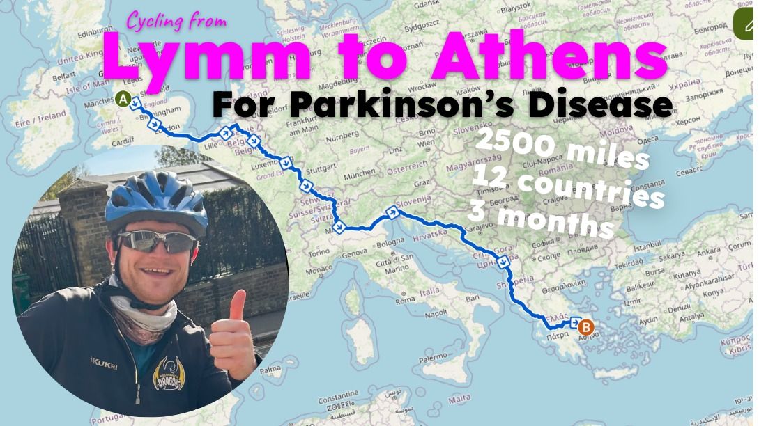 Lymm to Athens: A 2500 mile cycling adventure for Parkinson's Disease