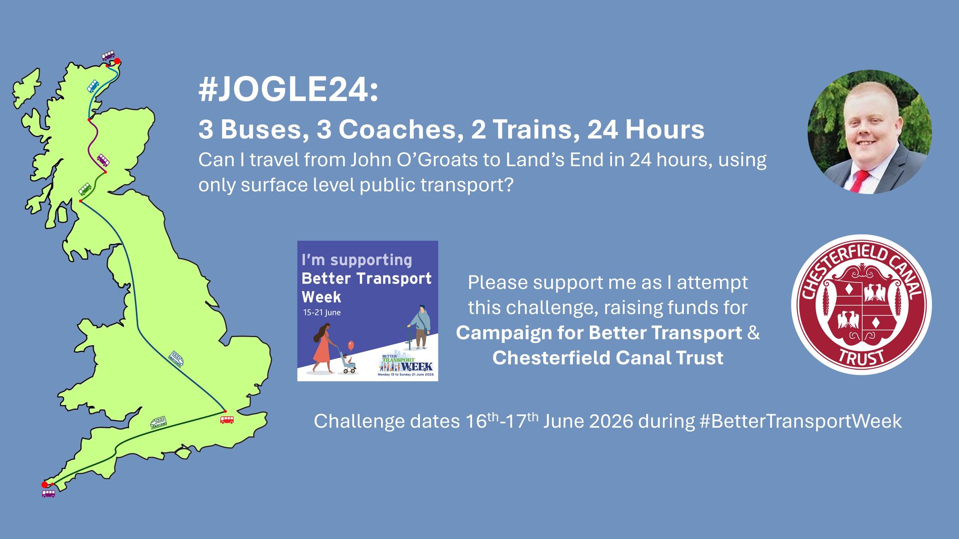 JOGLE24 - 24 hours on public transport - Can I get from John O'Groats to Land's End?