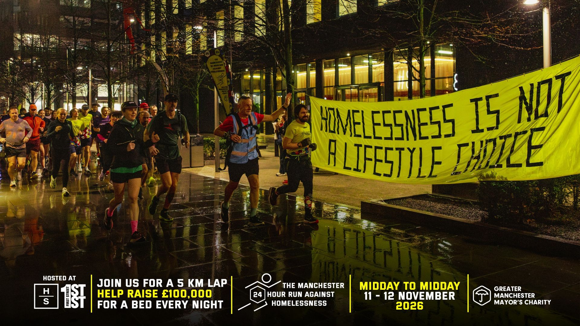 The Manchester 24 Hour Run Against Homelessness 2026