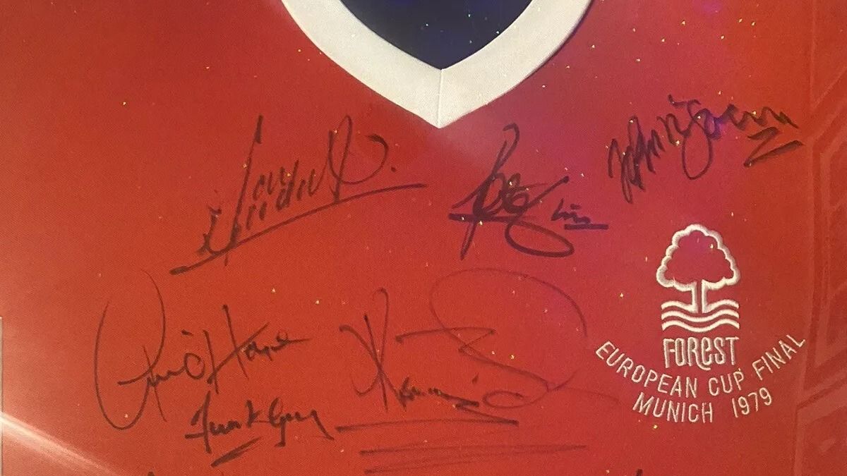 Win a Unique Signed 1979/80 European Cup Winning Nottingham Forest Shirt