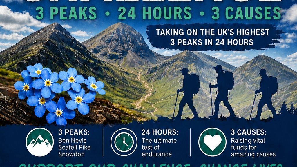 The Three Peaks, For Three Causes.