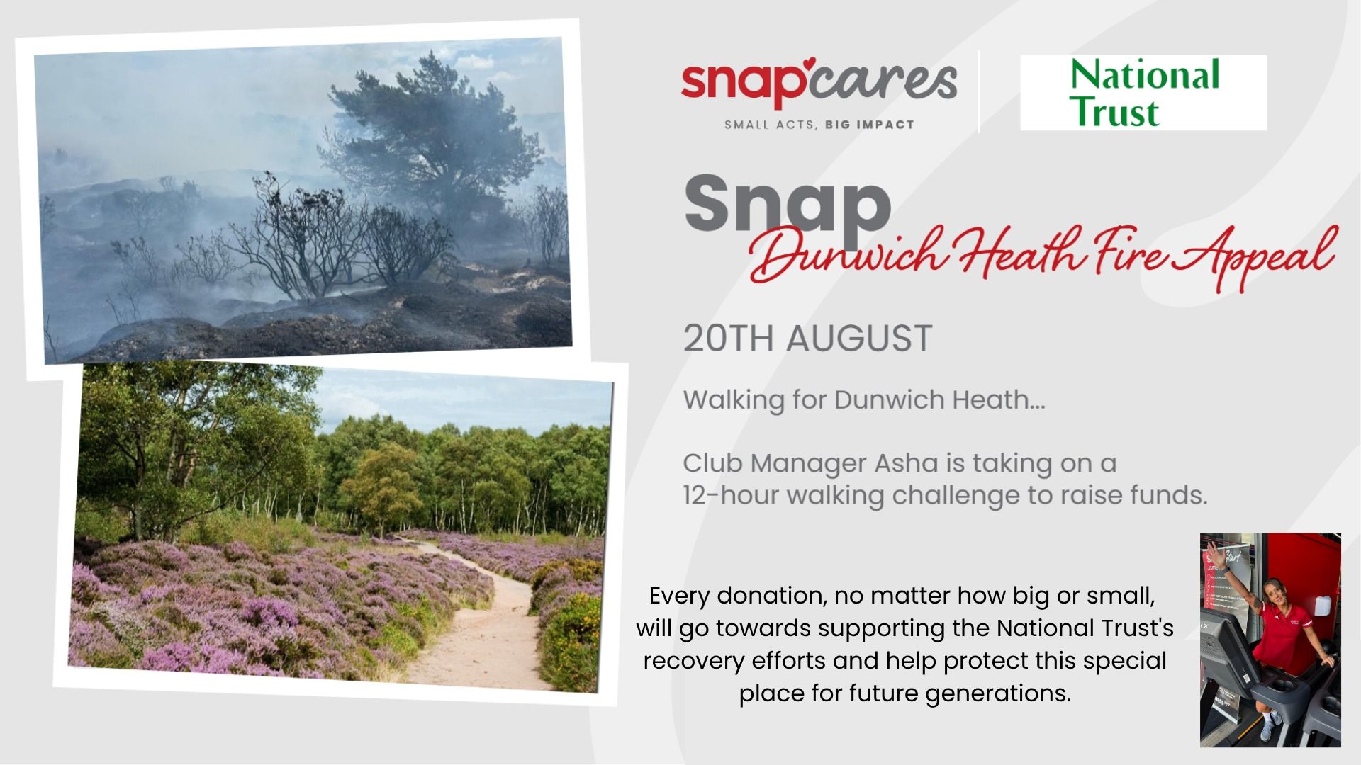 Snap Fitness Martlesham Heath - Dunwich Heath Fire Appeal