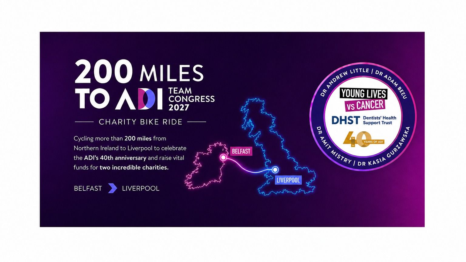 200 Miles to Congress - Cycling for Two Incredible Charities