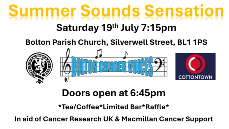 Summer Sounds Sensation - Saturday 19th July 2025 - Bolton Parish Chruch