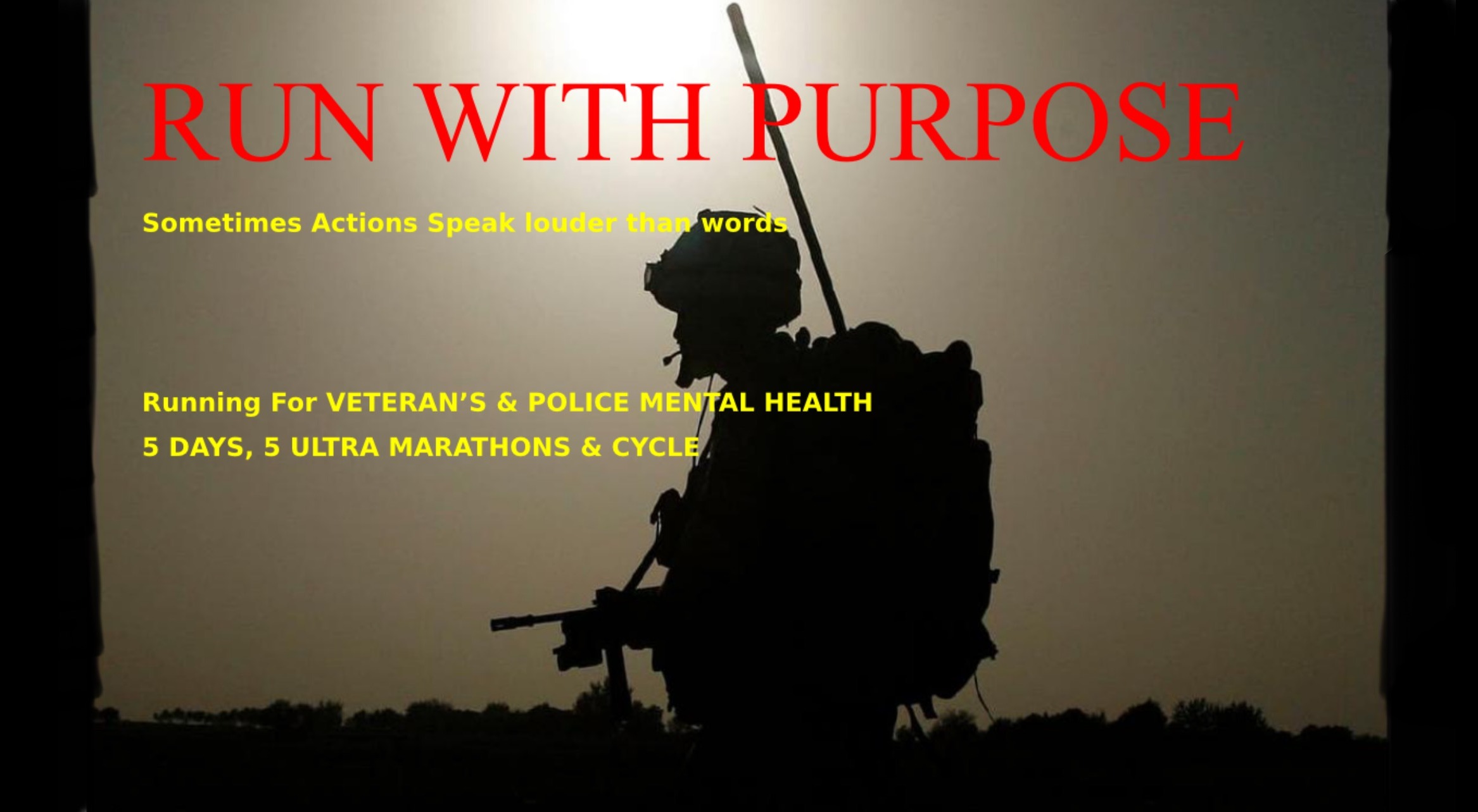 RUN WITH PURPOSE for Mental Health !