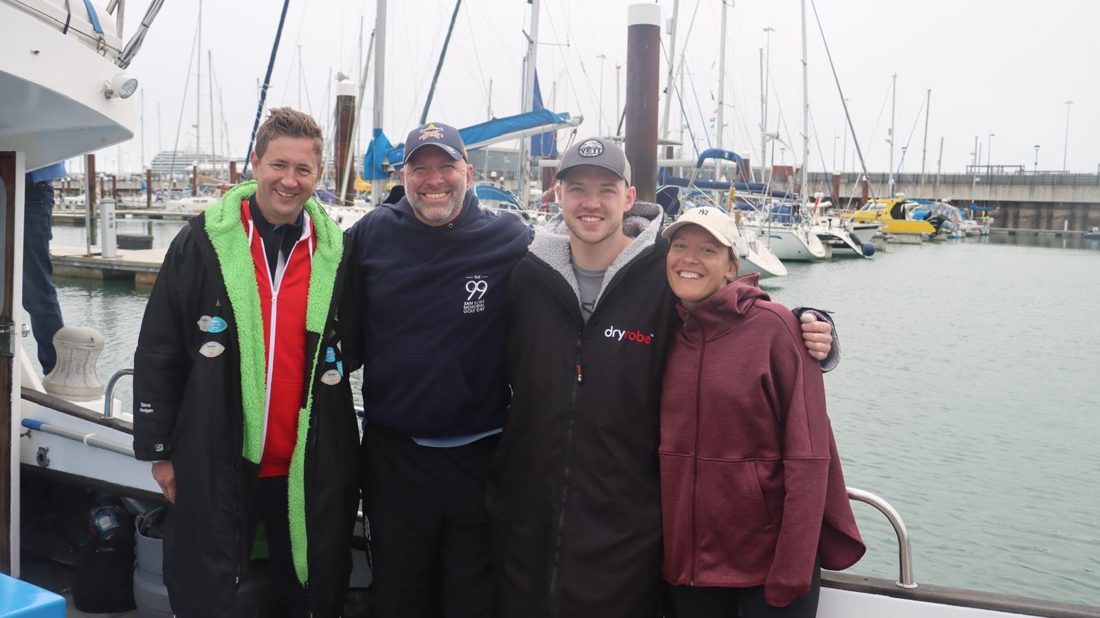 Four Swimmers. Three Great Charities. Two Coastlines. One Very Cold Channel.