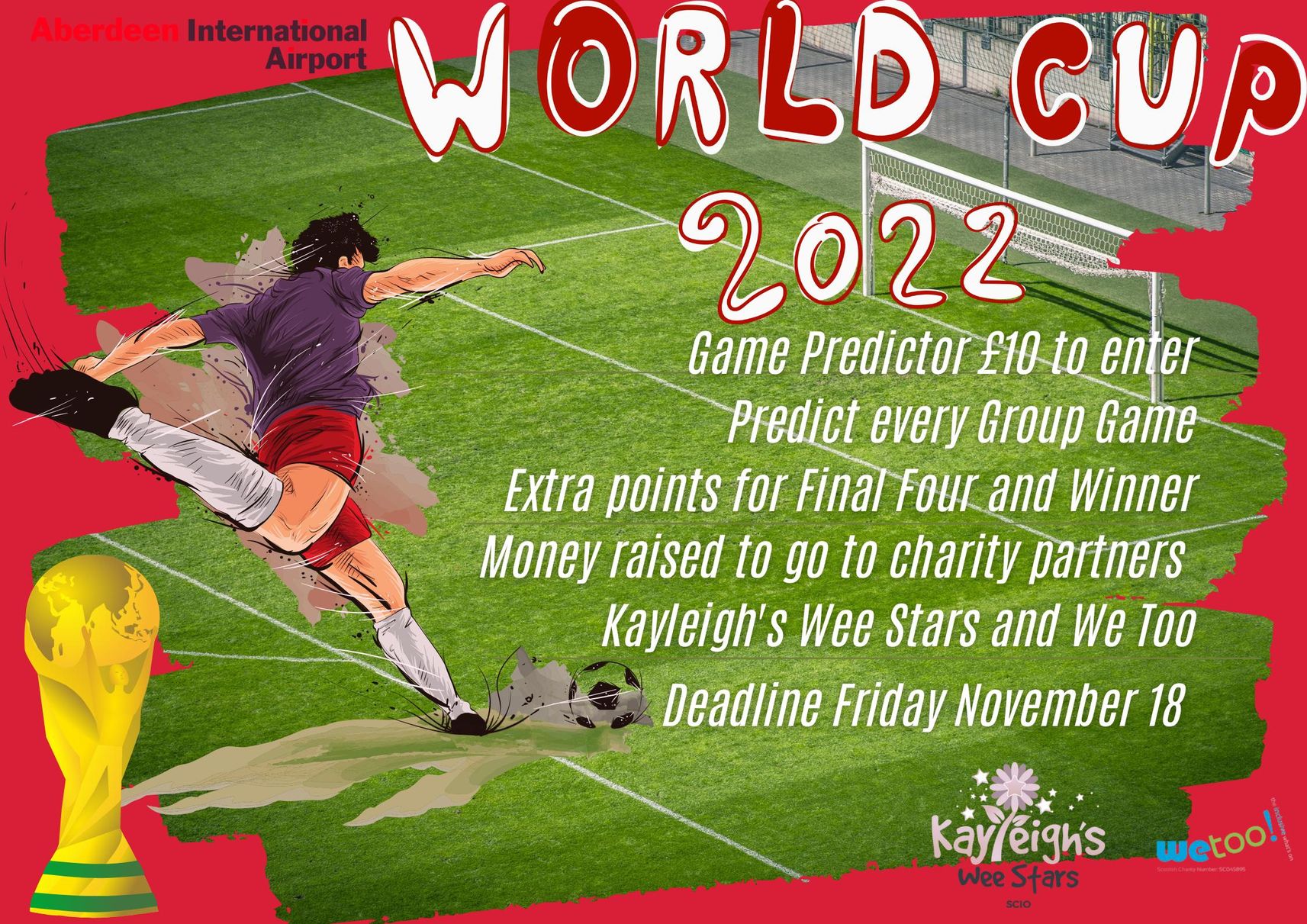 AIA World Cup Predictor for We Too and Kayleigh's Wee Stars