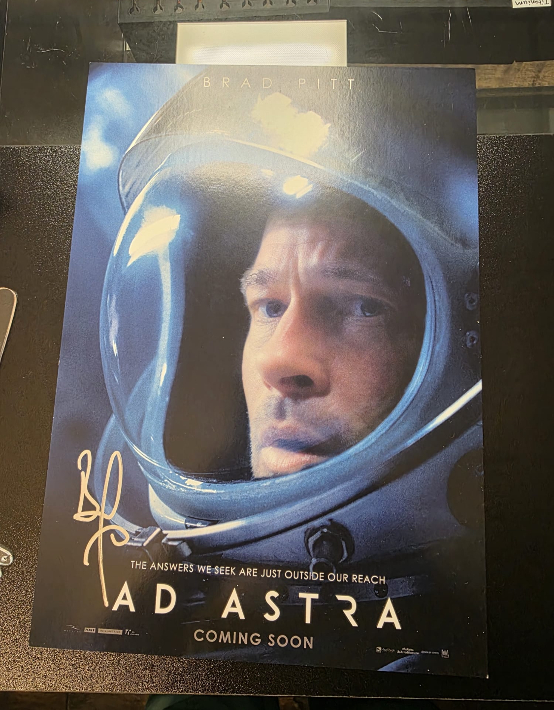 Brad Pitt Signed Poster